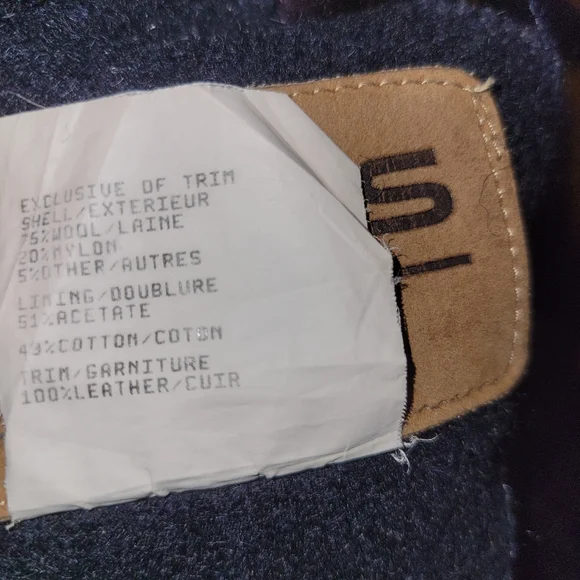 Vintage Polaris Varsity Navy Gray Bomber Jacket, Made In Canada Men's Large/XL - Picture 5 of 12